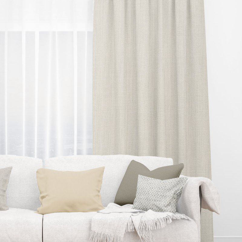 Bonny Castor Plain Fabric Thermal Curtains NZ