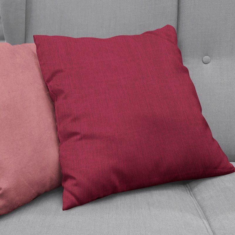 Bonny Merlot Plain Fabric Cushion Covers