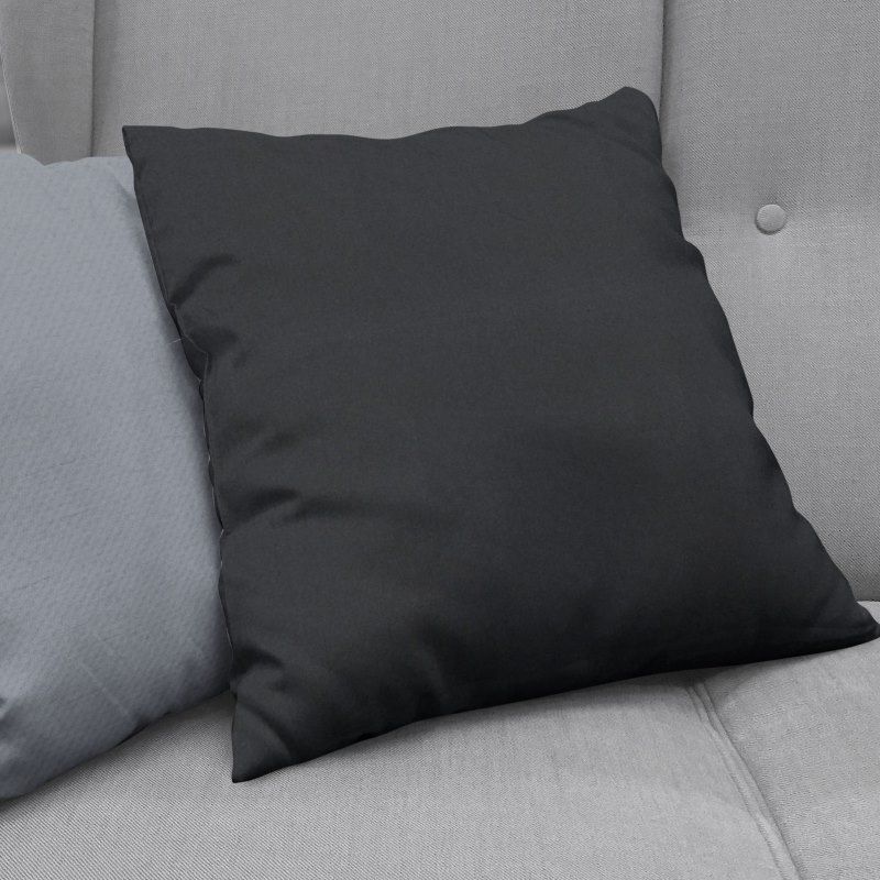 Bonny Onyx Plain Fabric Cushion Covers