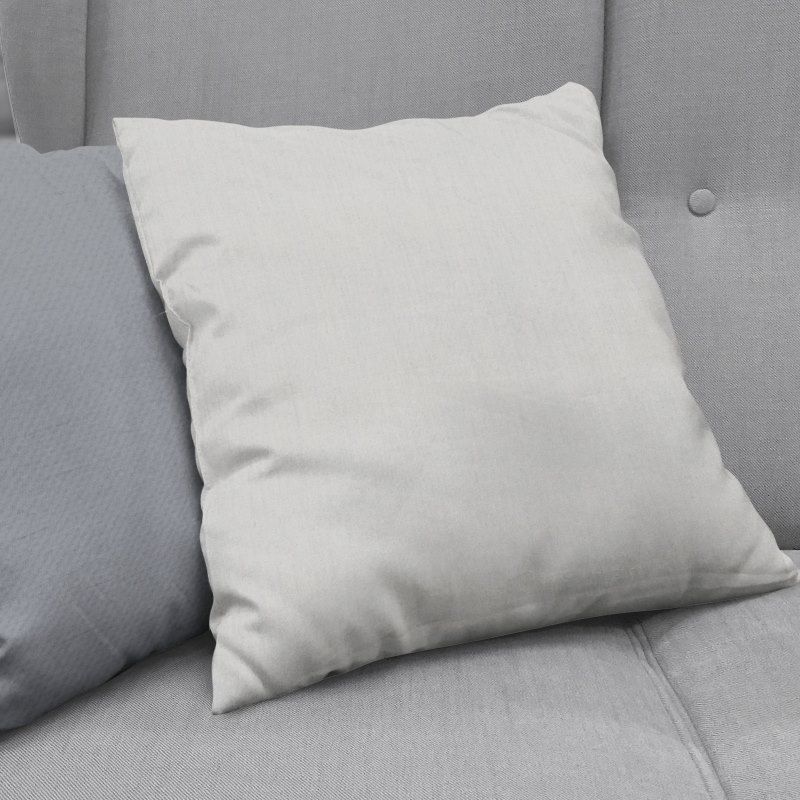 Bonny Pewter Plain Fabric Cushion Covers
