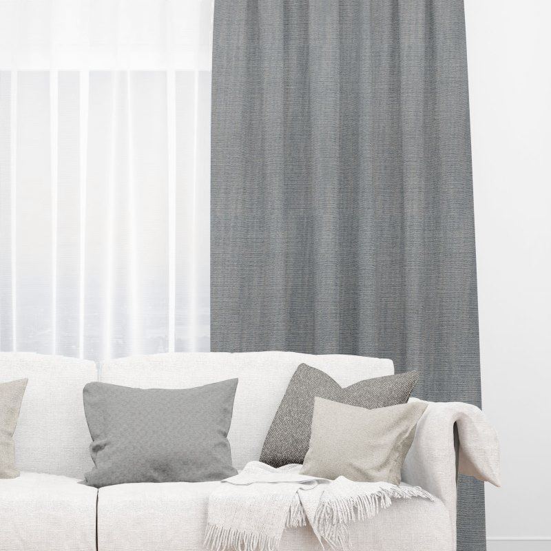 Bonny Granite Plain Fabric Thermal Curtains NZ