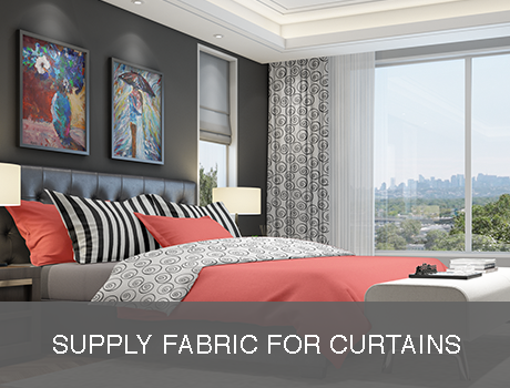 Supply Own Fabric Curtains 