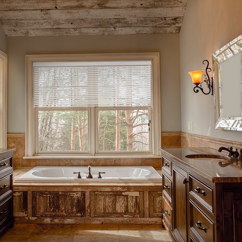 bathroom slat blinds true wood uv snow white
